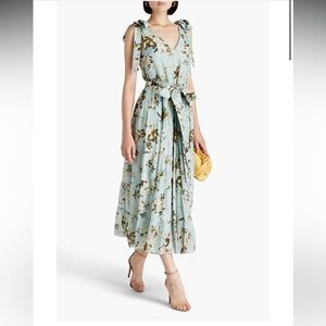 ERDEM Yesenia floral cotton and silk midi dress